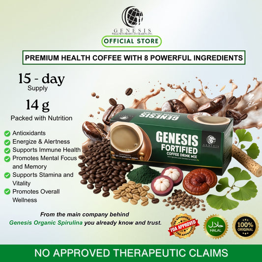 Genesis Fortified Coffee - 1 Box with 15 Sachets