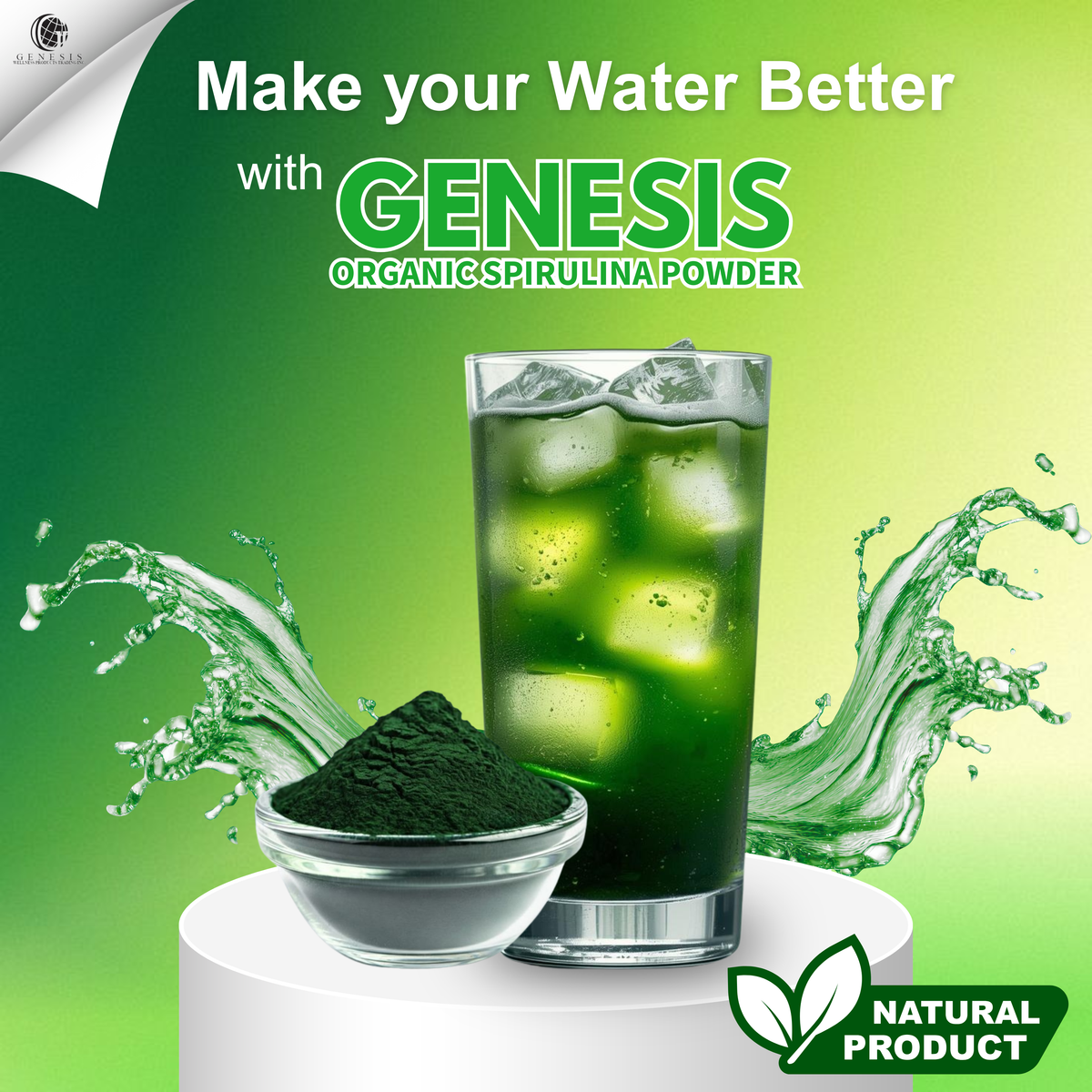 Genesis Organic Spirulina Powder 50g