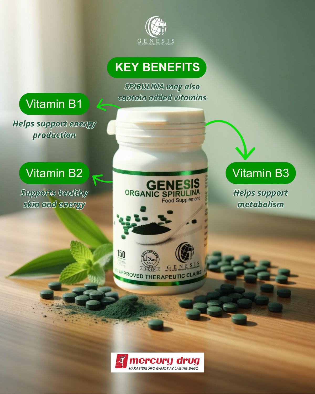 Genesis Organic Spirulina