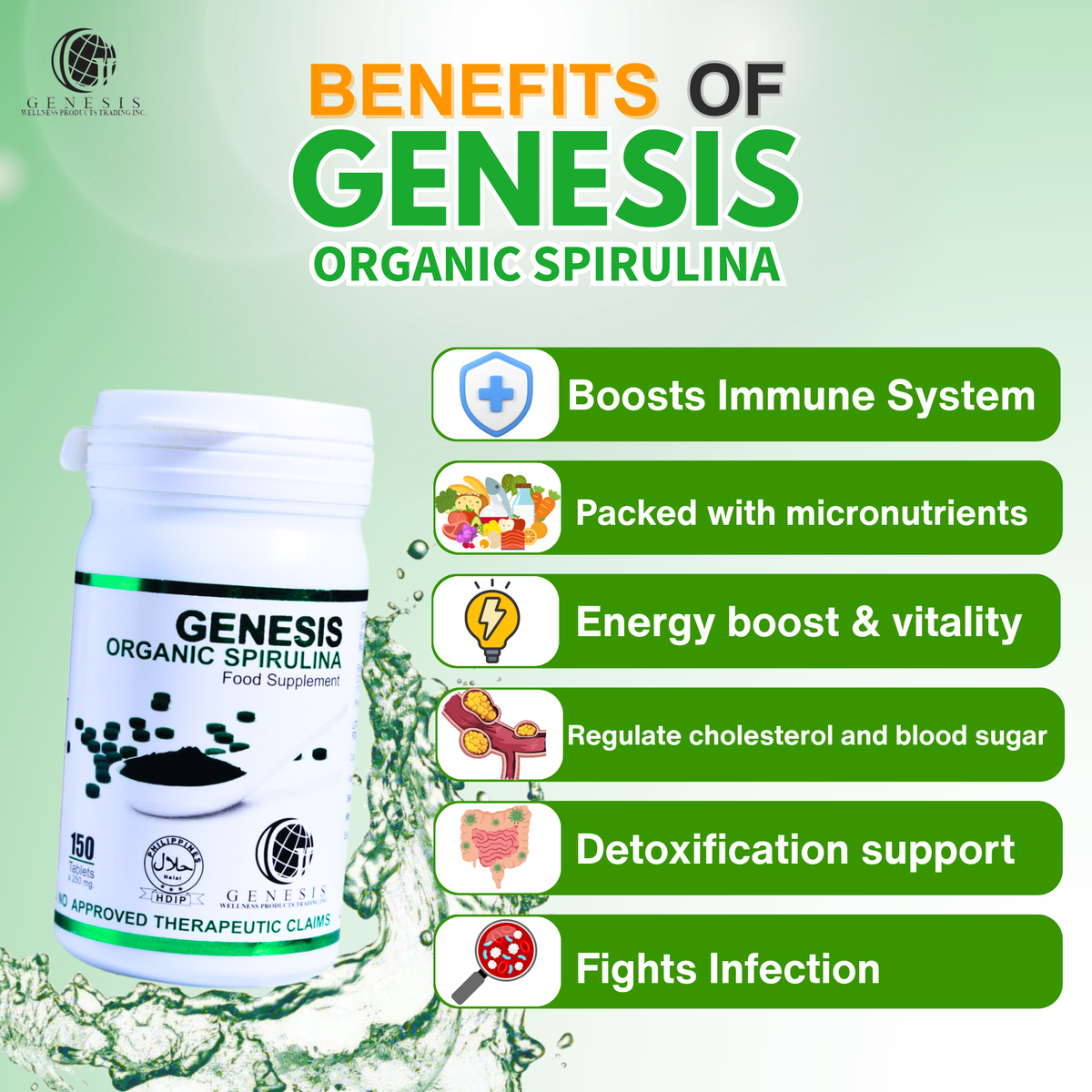 Genesis Organic Spirulina